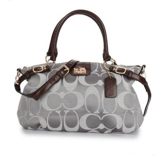 Coach Madison Kelsey In Signature Medium Grey Satchels ATI | Women